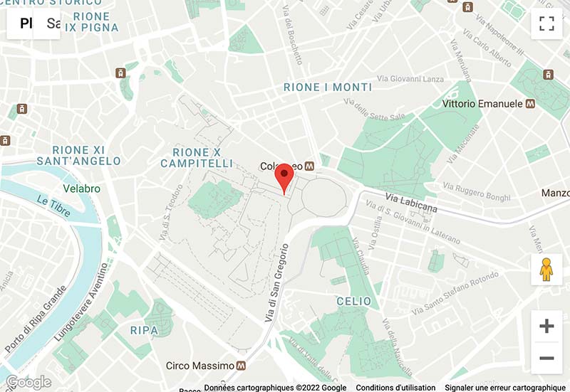 carte map colisseo colisee roma